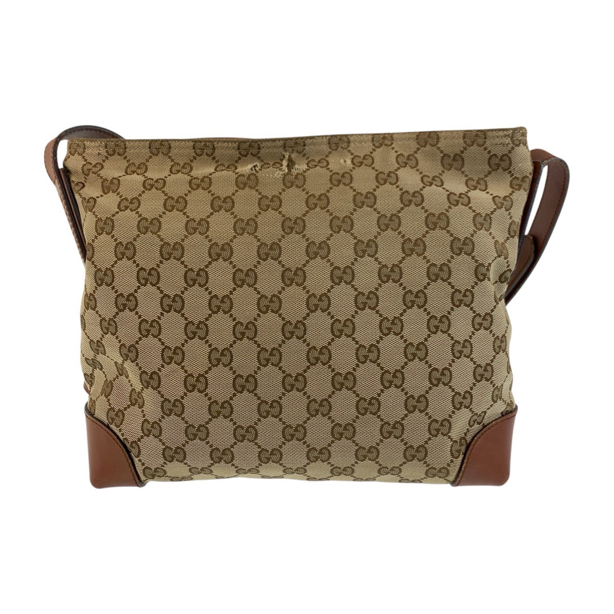 Gucci GG Canvas Brown Beige Shoulder Bag