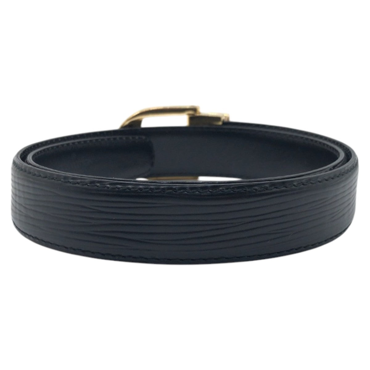 Louis Vuitton M6832 Epi Saintur 34 Leather Black Belt
