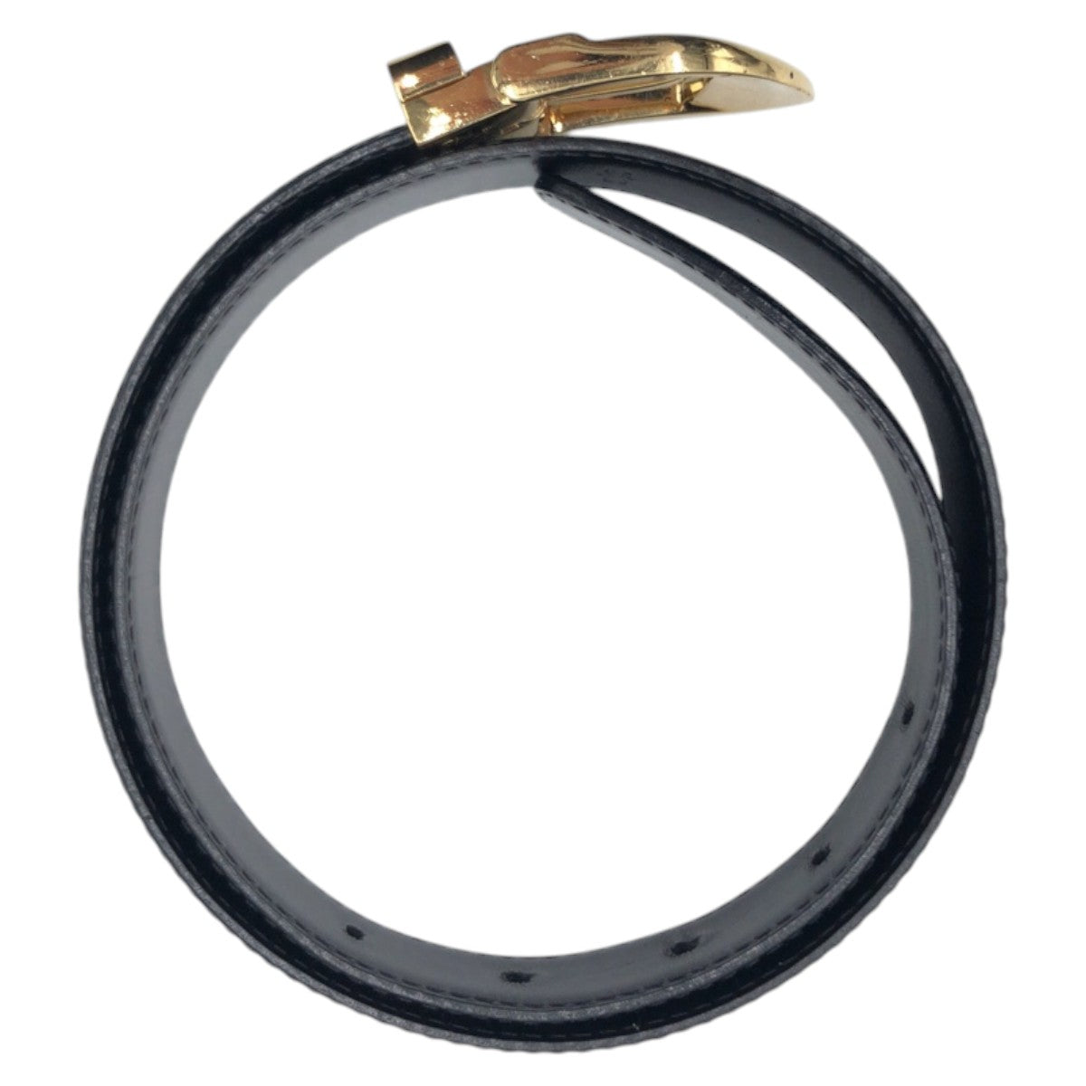 Louis Vuitton M6832 Epi Saintur 34 Leather Black Belt