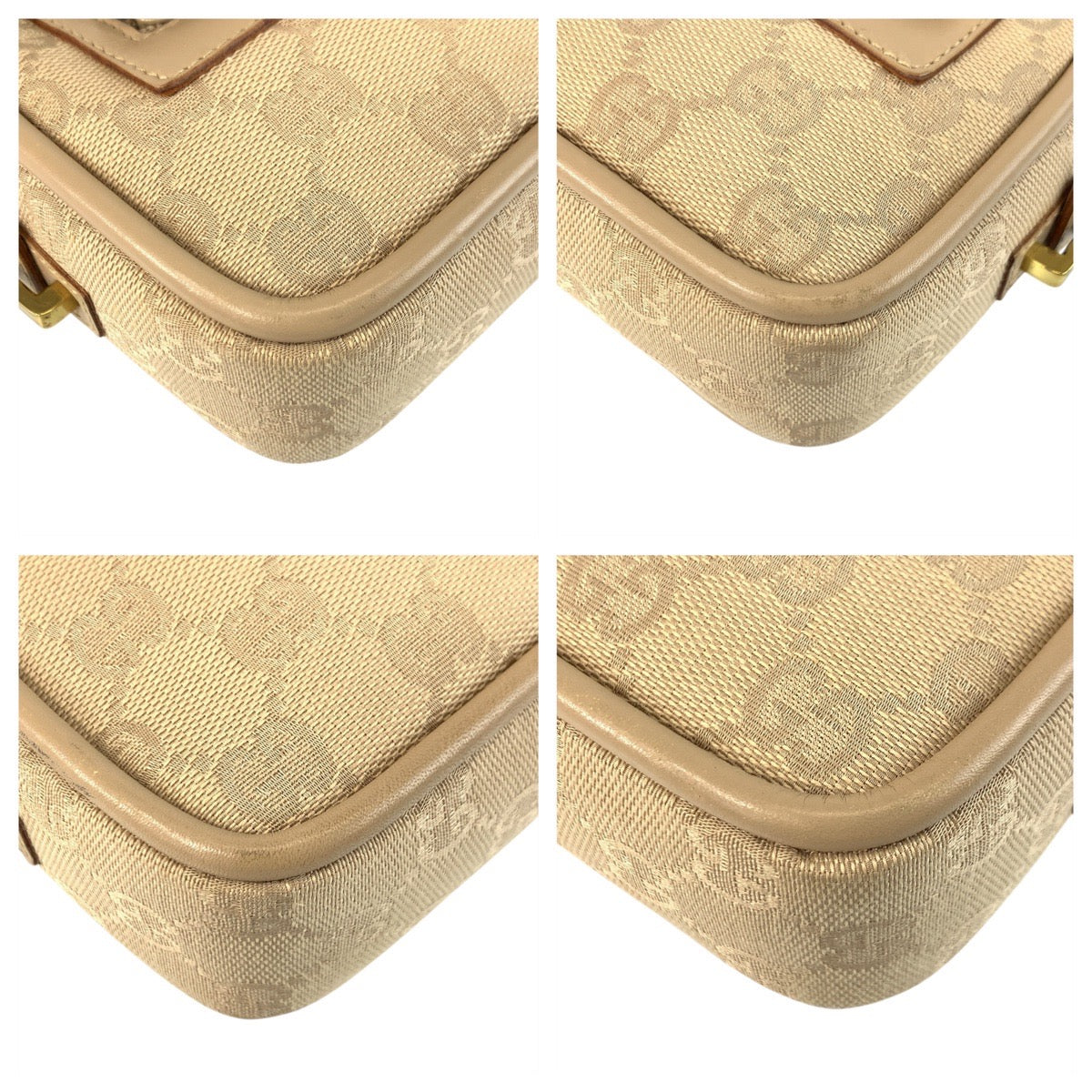 Gucci Shoulder Bag Leather Canvas Bag 20