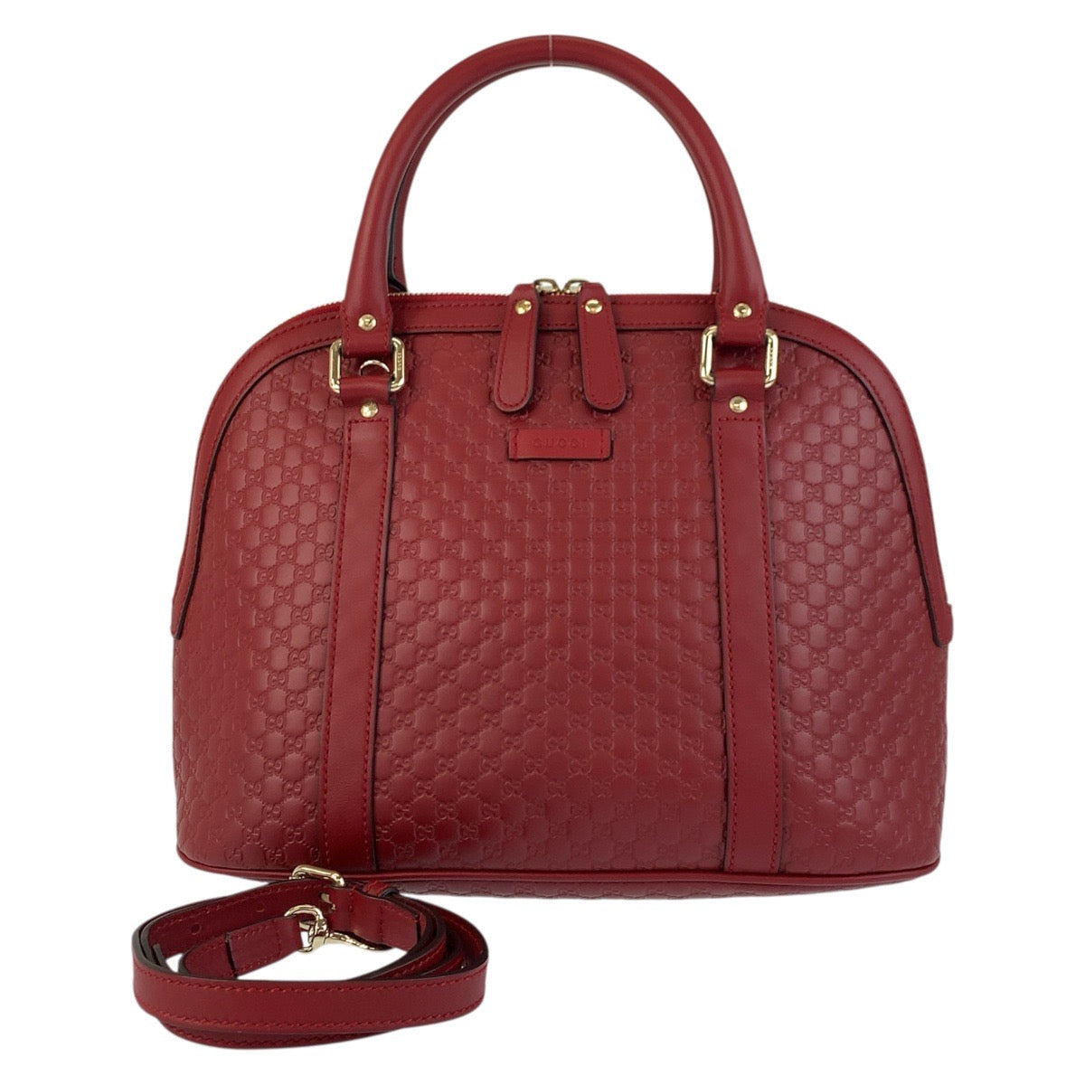 Gucci Microssima 2Way Bag Leather Travel Bag Bag 3