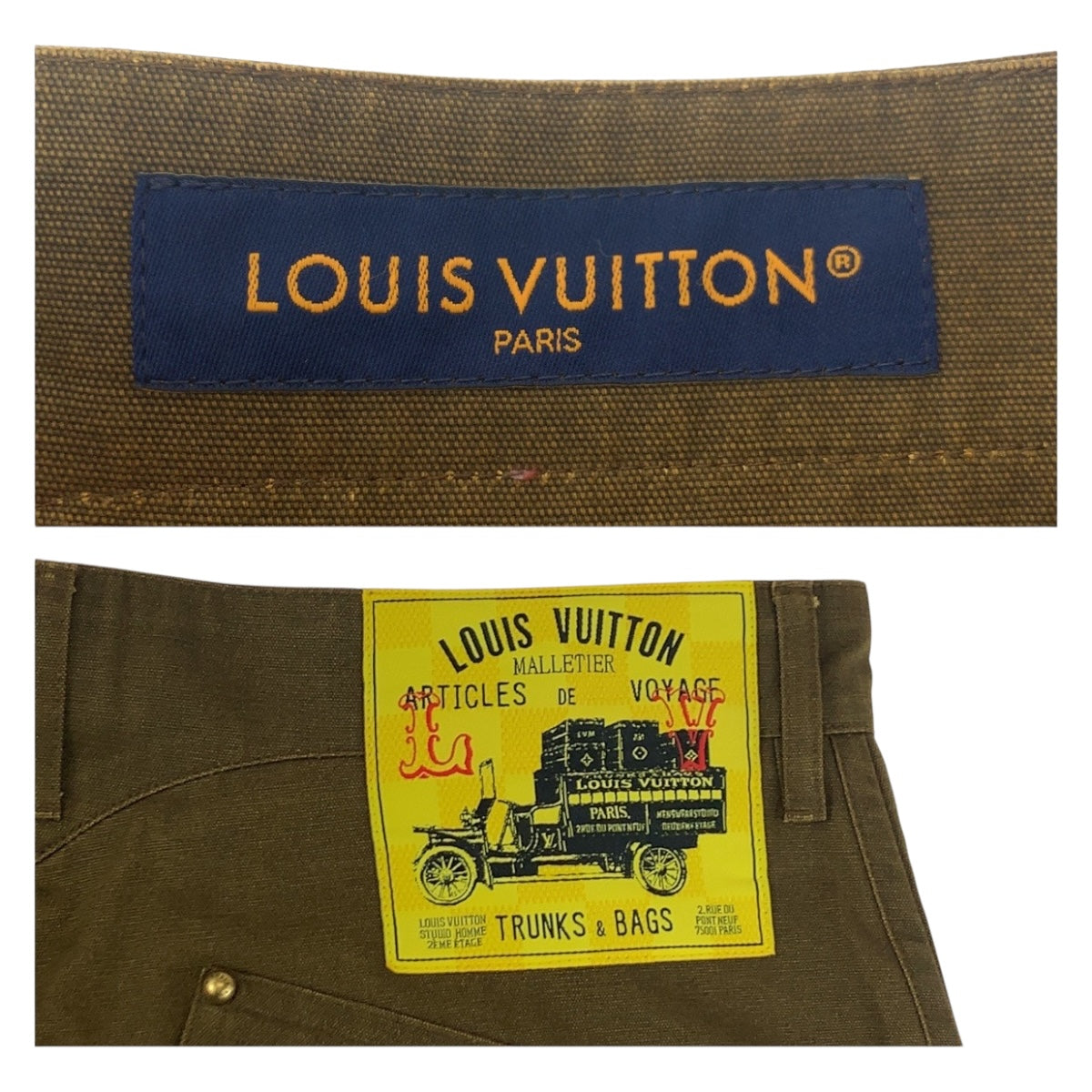 Louis Vuitton 46 Cotton Brown Apparel