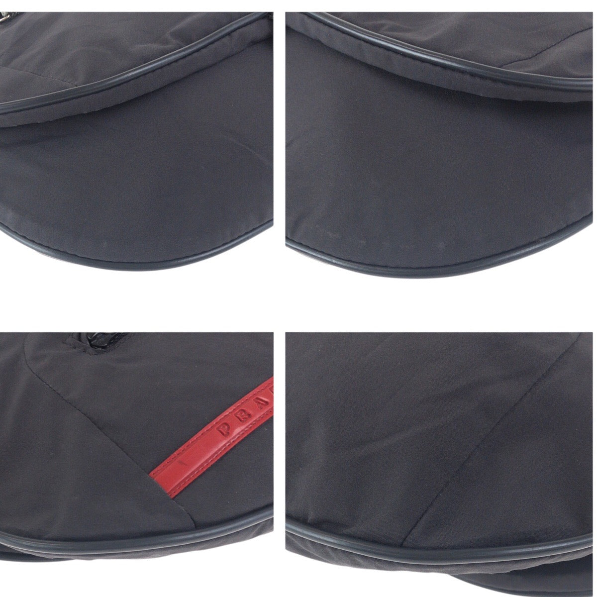 Shoulder Bag Gray Silvermetal Sports Nylon Black