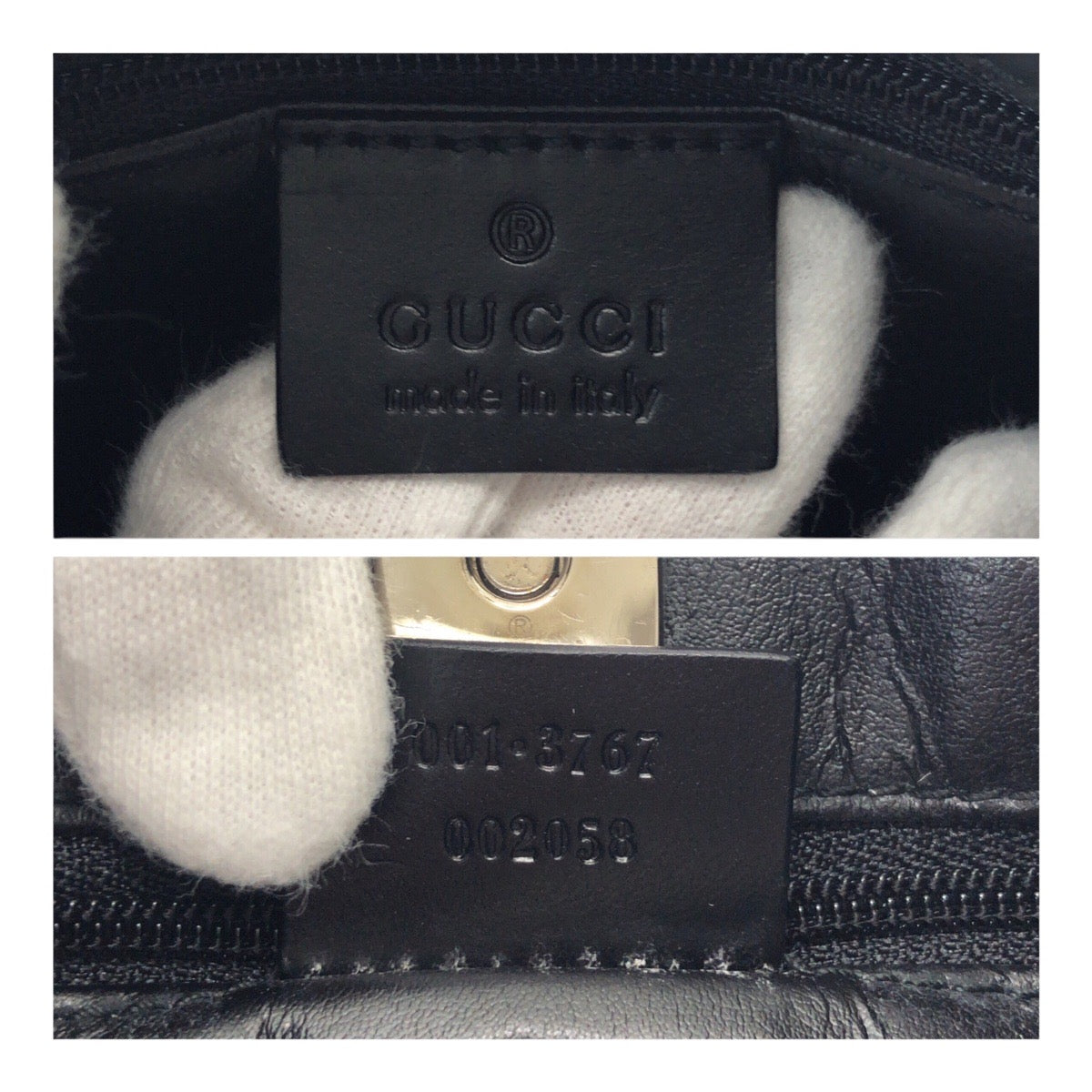 Gucci Shoulder Bag Leather Nylon