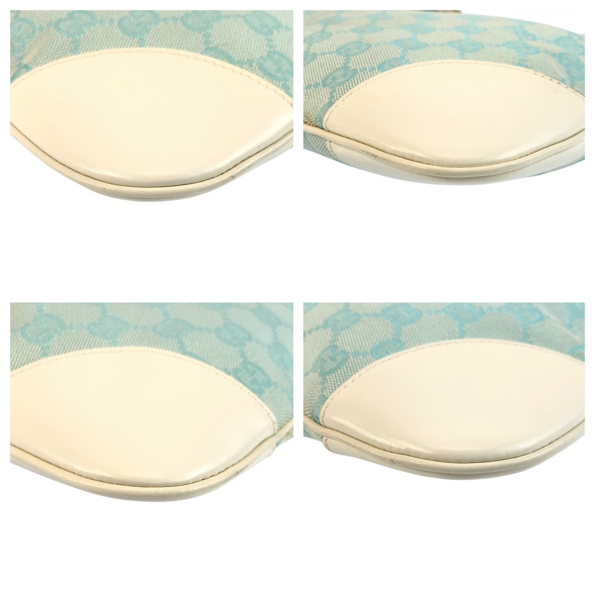 Gucci 001 GG Light Jackie Canvas Blue Shoulder Bag