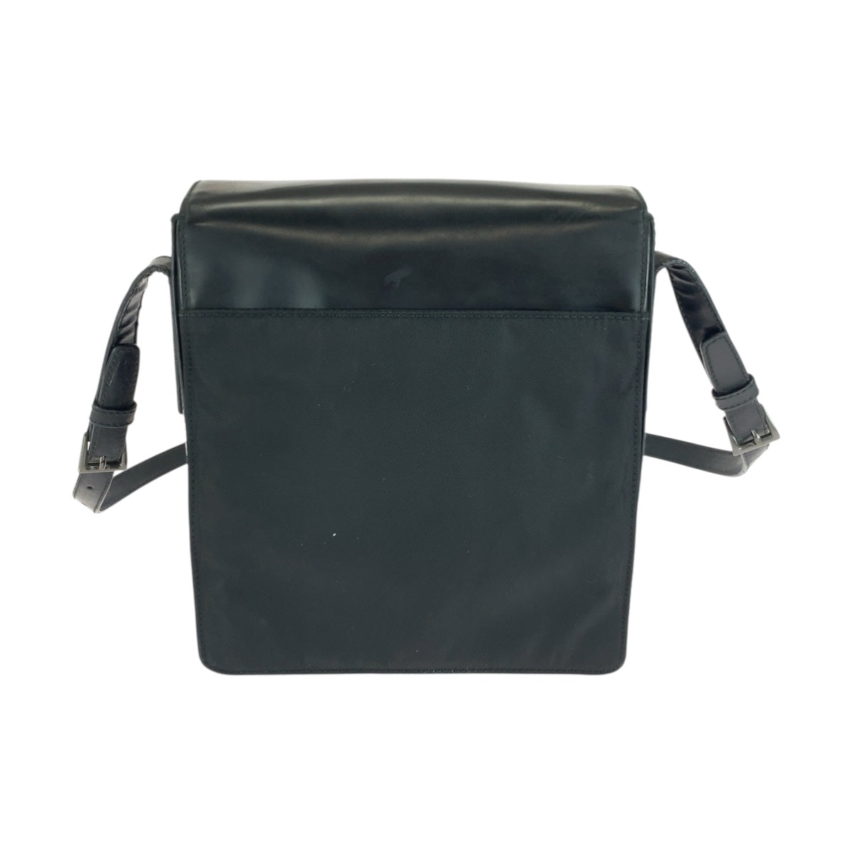 Shoulder Bag Silvermetal Nylon Black