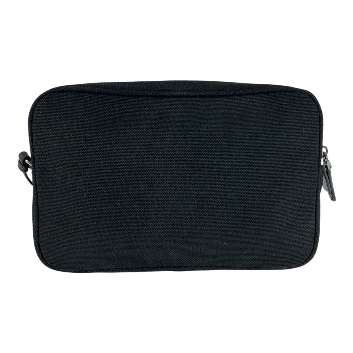 Clutch Bag Silvermetal Canvas Black