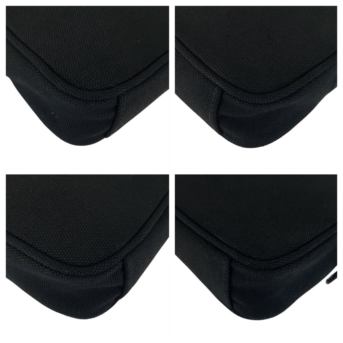 Prada Clutch Bag Leather Canvas