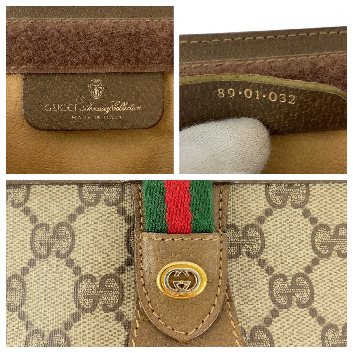 Gucci Supreme Clutch Bag Canvas