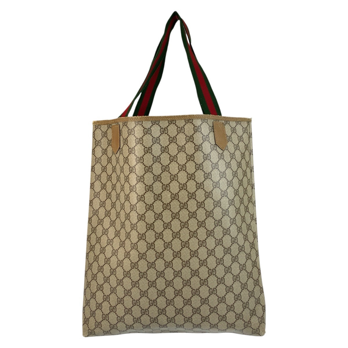 Gucci GG Supreme Sherry line Canvas Beige Tote Bag
