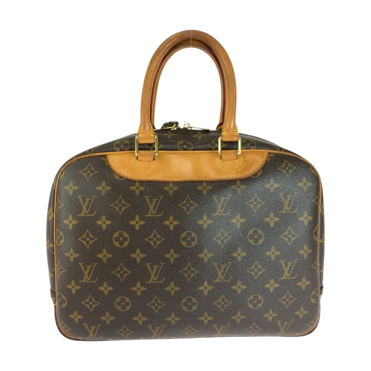 Louis Vuitton M47270 PVC Monogram Brown Gold Handbag