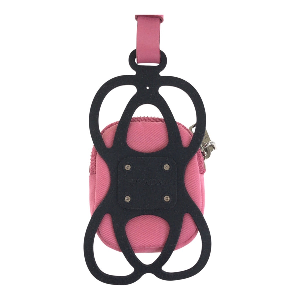Pouch Test Triangle With Logo Handbag Nylon Pink Travel Bag