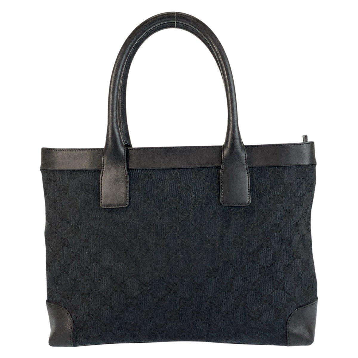 Gucci Tote Bag Leather Canvas