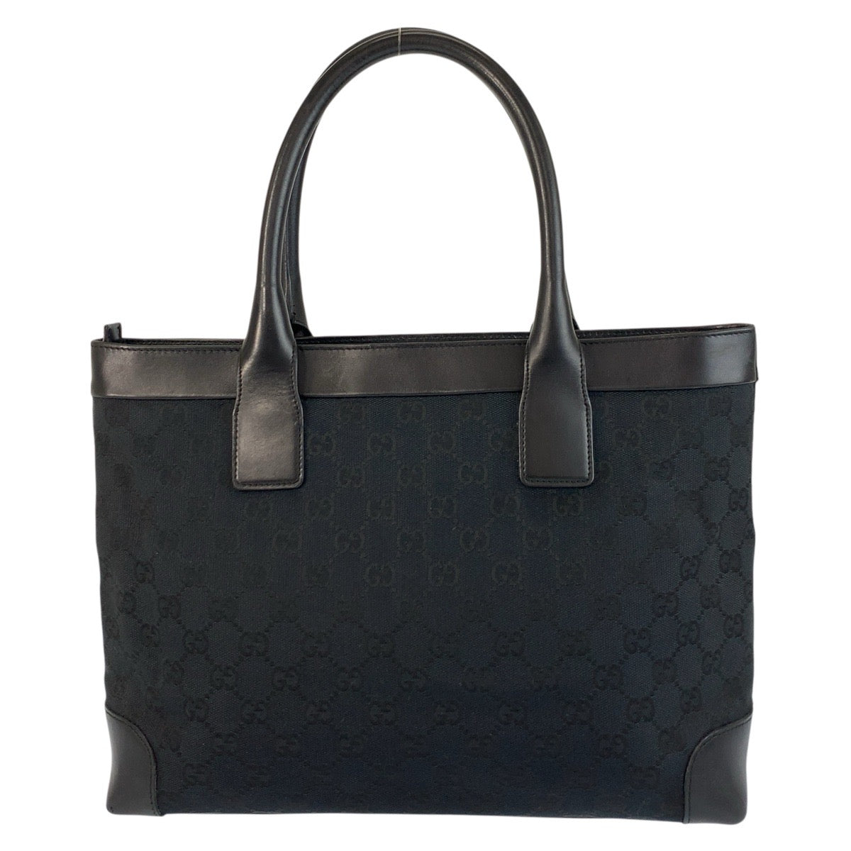 Gucci 002 GG Canvas Black Tote Bag