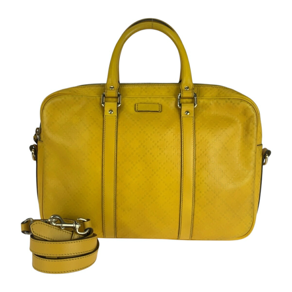 Gucci Diamante 2Way Briefcase Handbag Leather Travel Bag