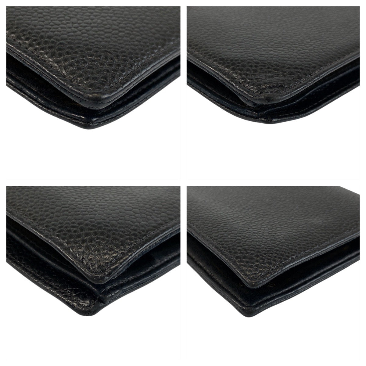 Chanel Coco Mark Caviar Skin Compact Wallet