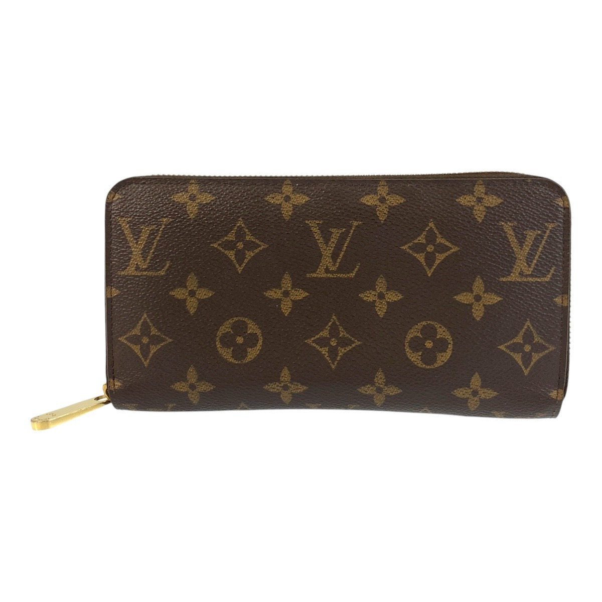 Louis Vuitton Long Purse M41894 PVC Monogram Brown Gold Wallet Case