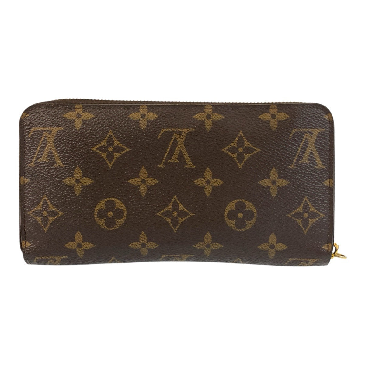 Louis Vuitton Long Purse M41894 PVC Monogram Brown Gold Wallet Case