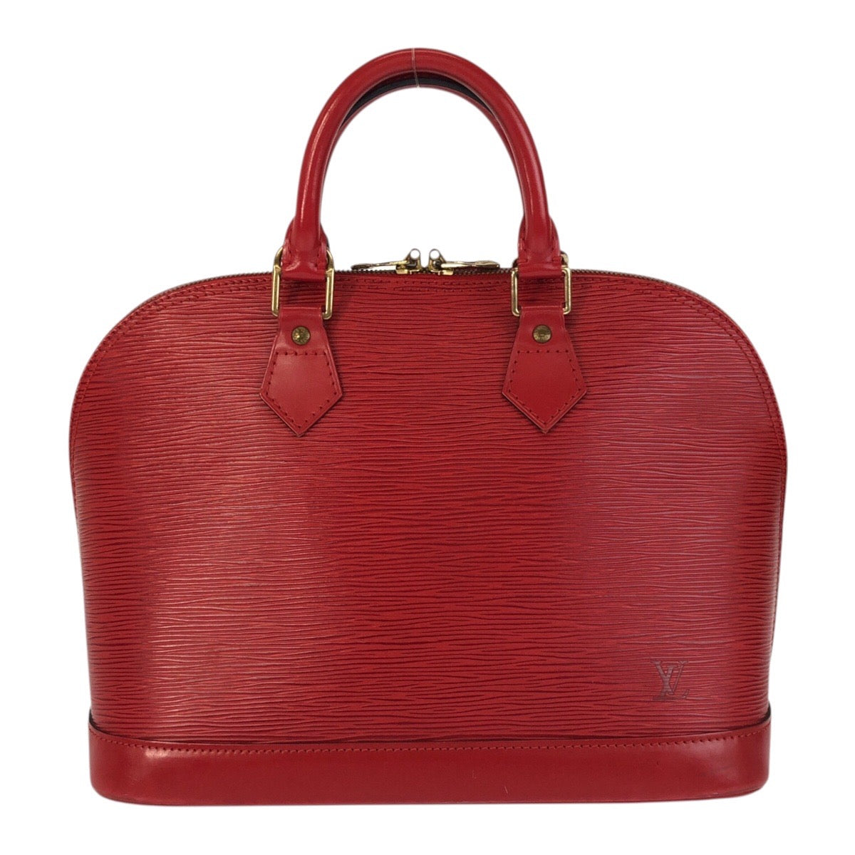 Louis Vuitton M52147 Epi Alma Leather Red Gold Handbag