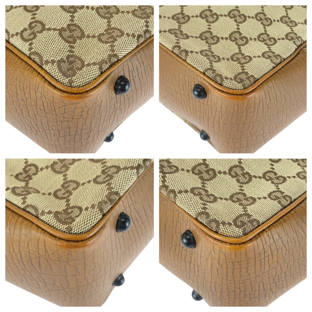 Gucci Bamboo 2Way Bag Canvas Travel Bag Bag 6