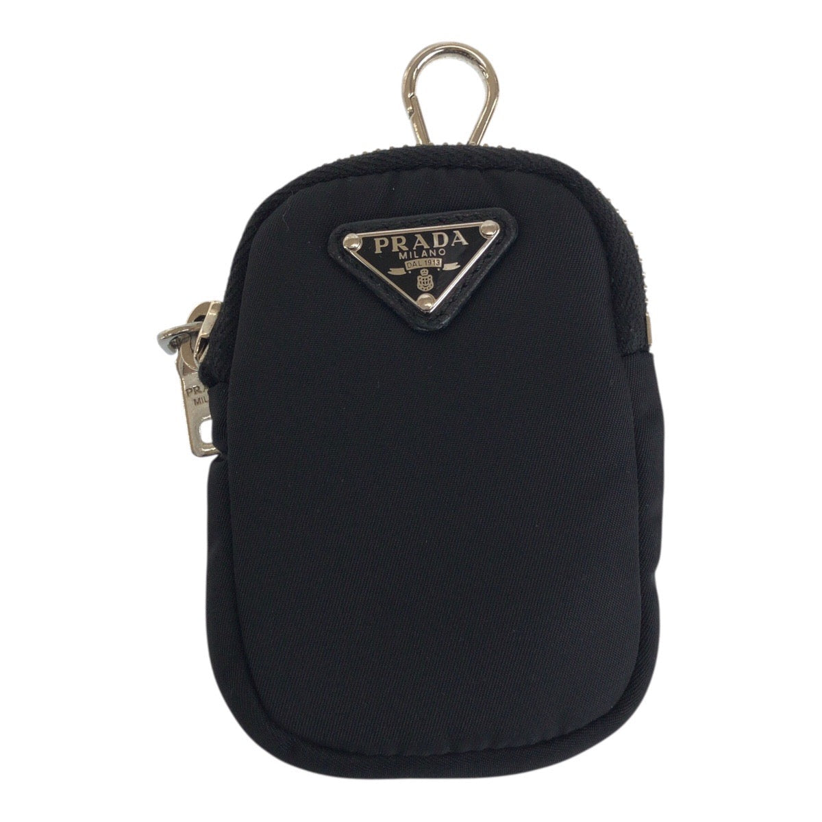 Pouch Test Triangle With Logo Handbag Nylon Black Travel Bag