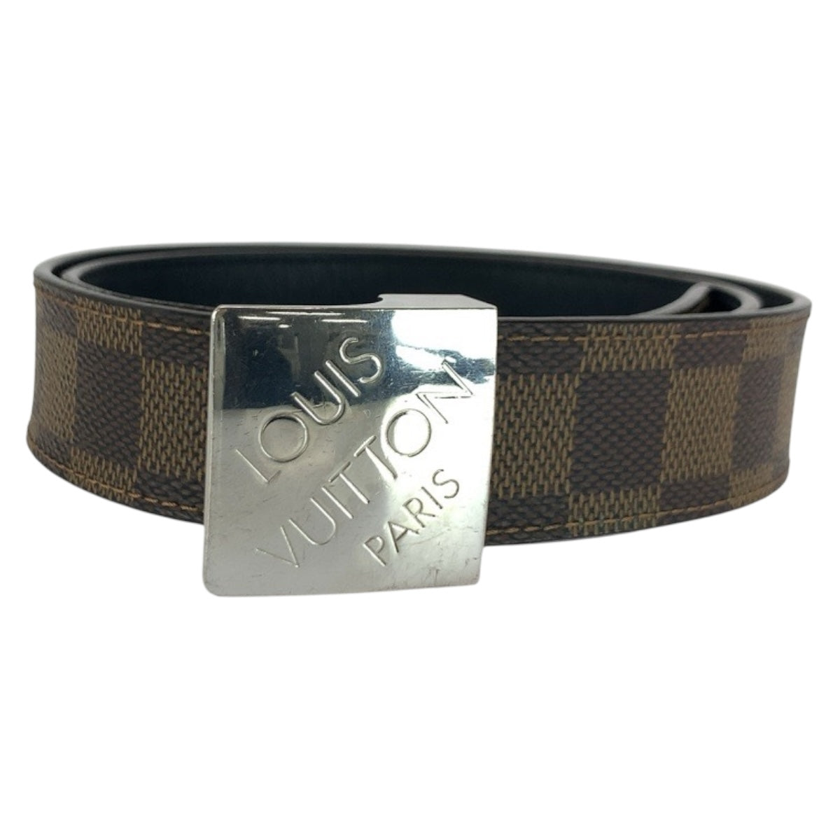 Louis Vuitton M6881W PVC Damier Sainteure Carre Brown Belt