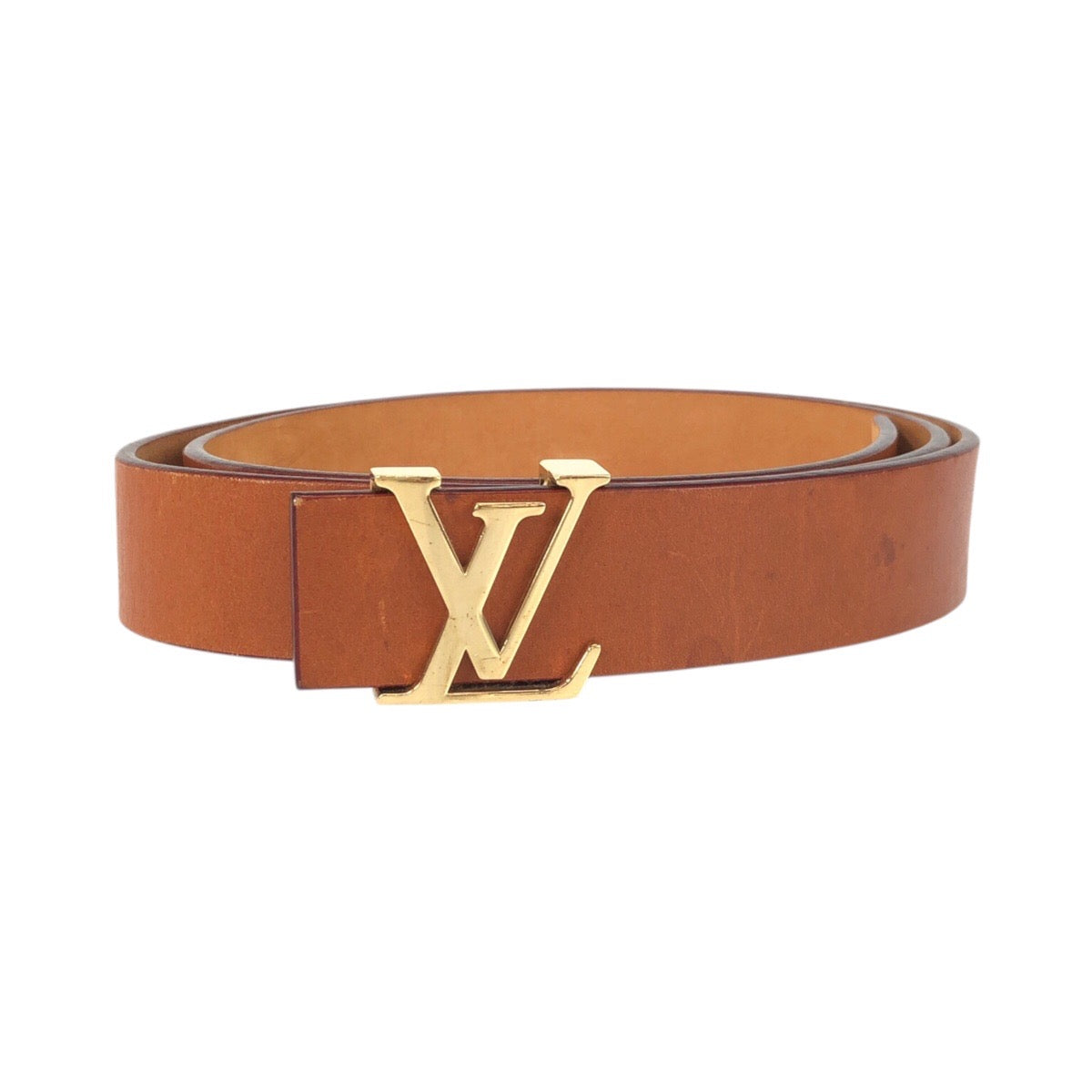Louis Vuitton M6903 Sunture Initial 36 Leather Brown Belt