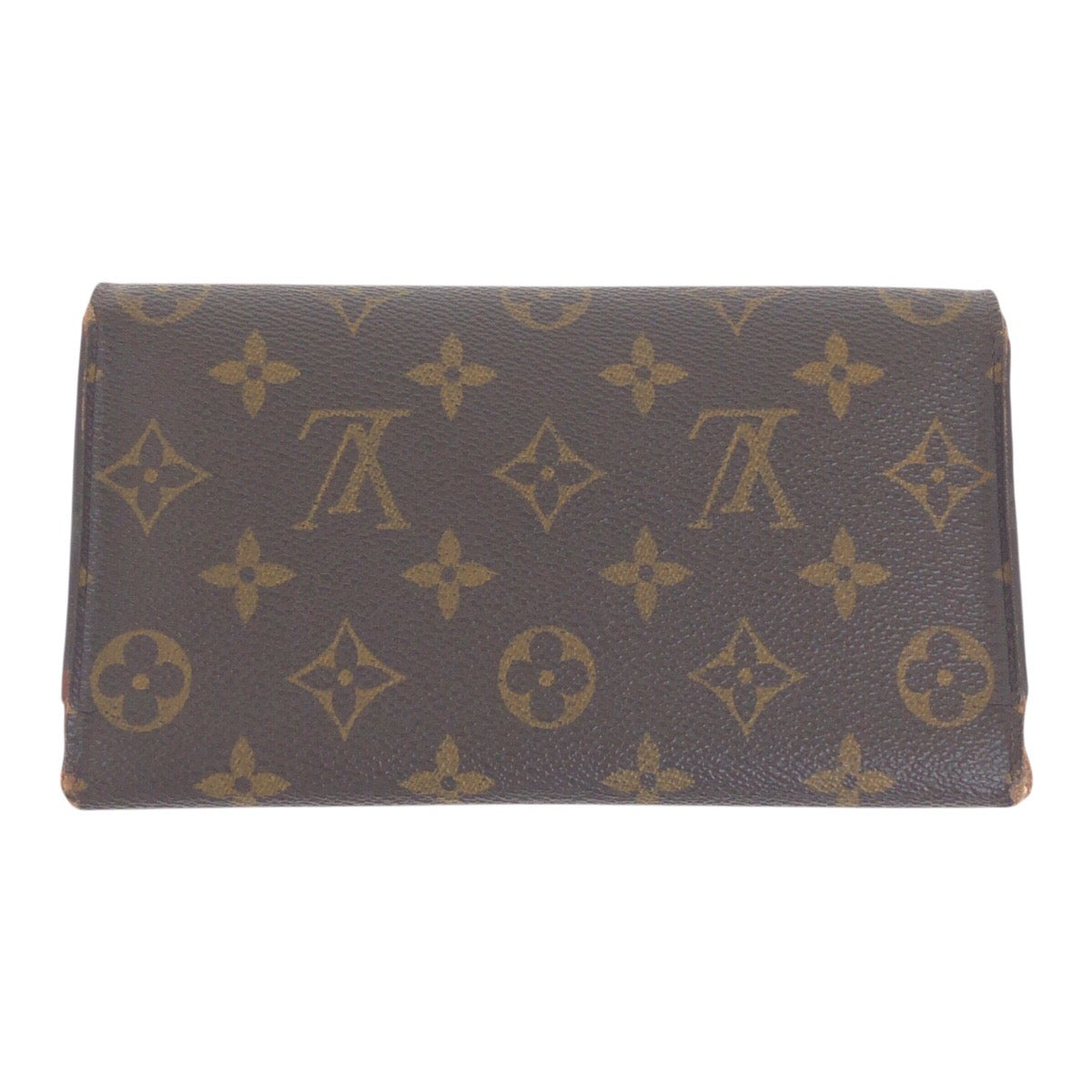 Louis Vuitton Long Purse M61215 PVC Monogram Brown Gold Wallet Case 3