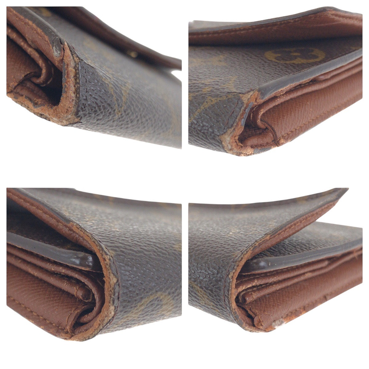 Louis Vuitton Long Purse M61215 PVC Monogram Brown Gold Wallet Case 3