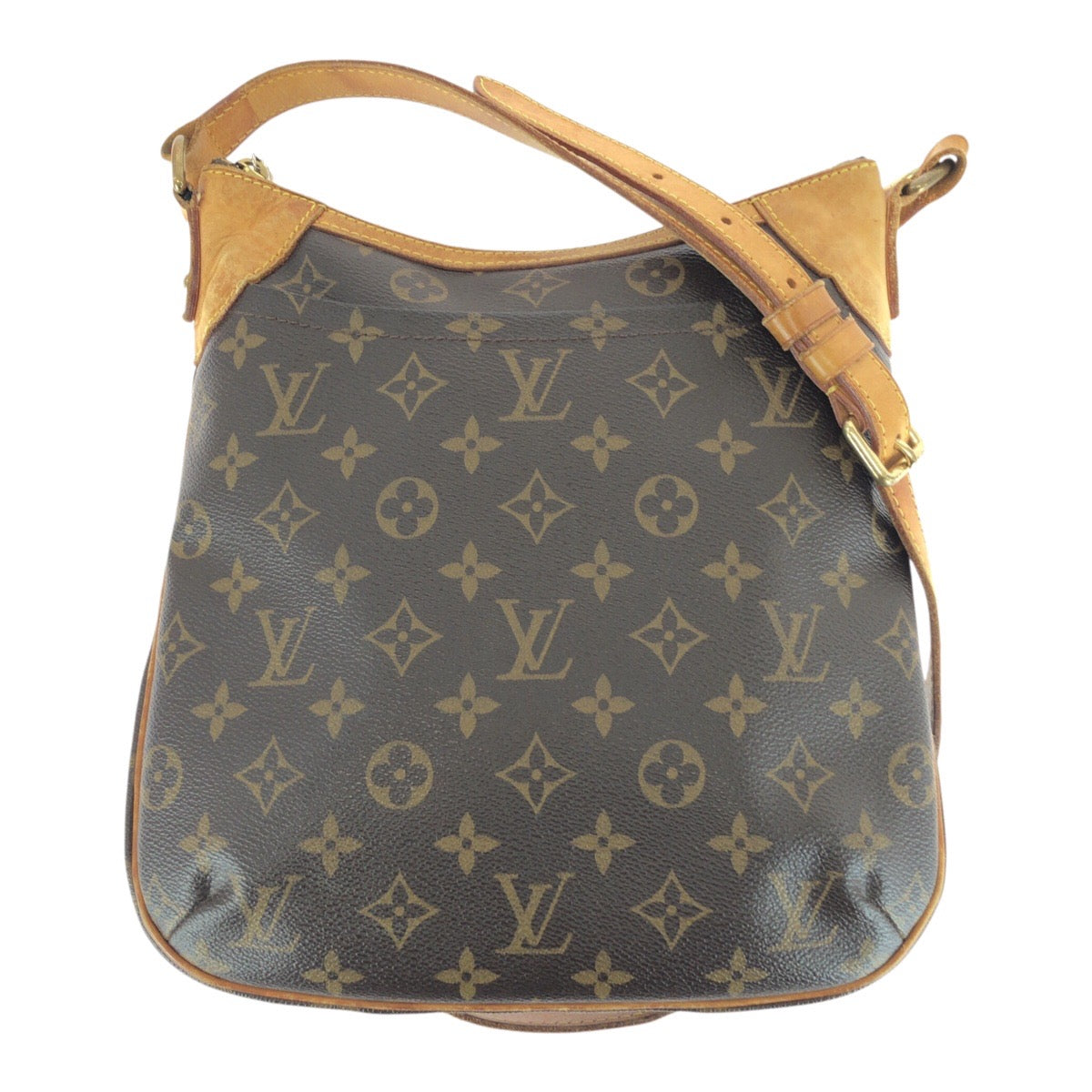 Louis Vuitton M56390 PVC Monogram Brown Gold Shoulder Bag