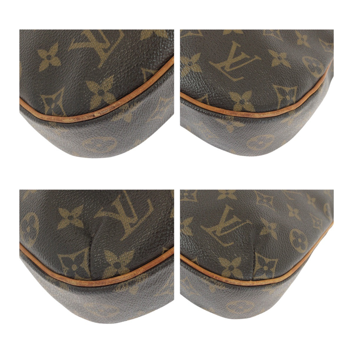 Louis Vuitton M56390 PVC Monogram Brown Gold Shoulder Bag