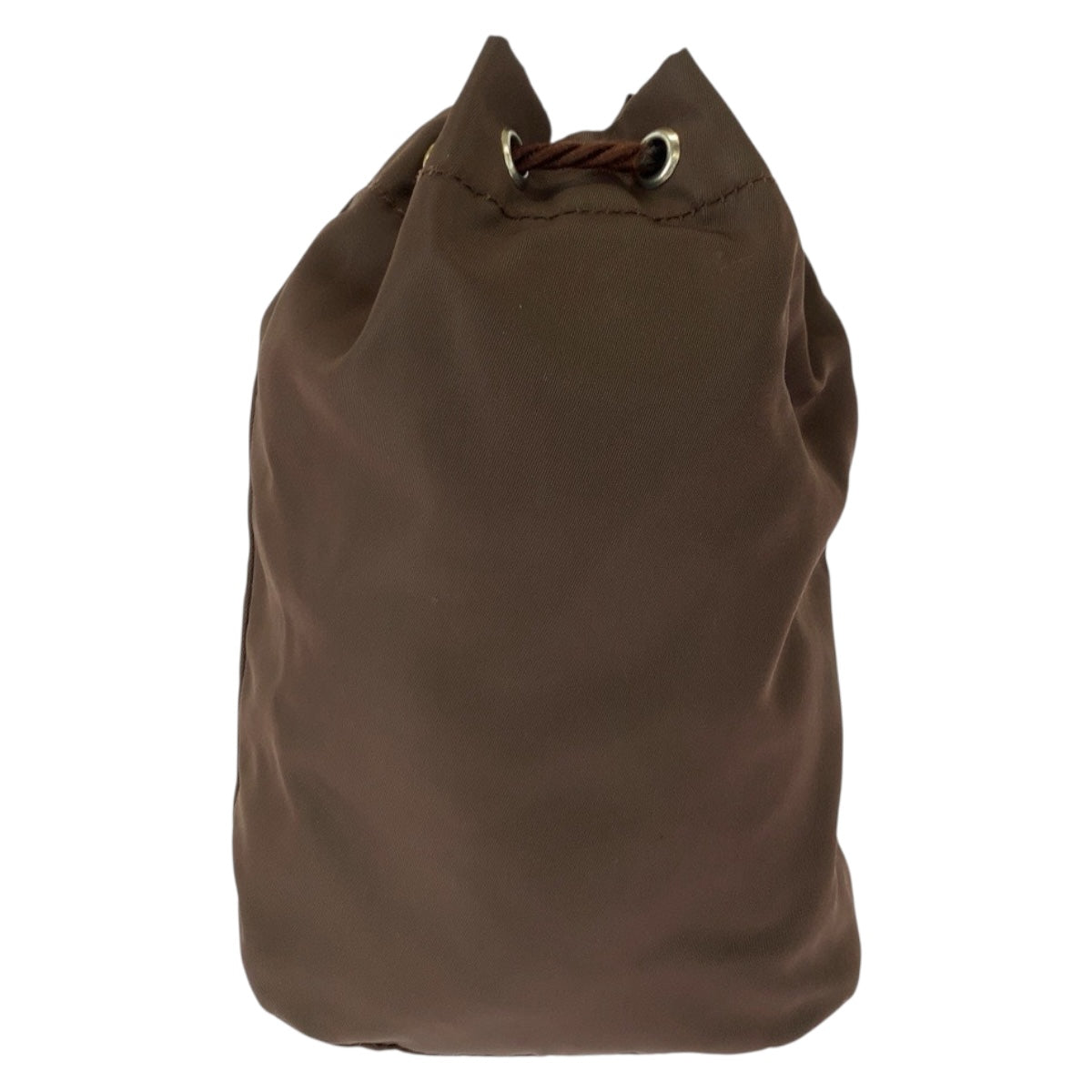 Pouch Metal Test Logo Handbag Nylon Brown Travel Bag