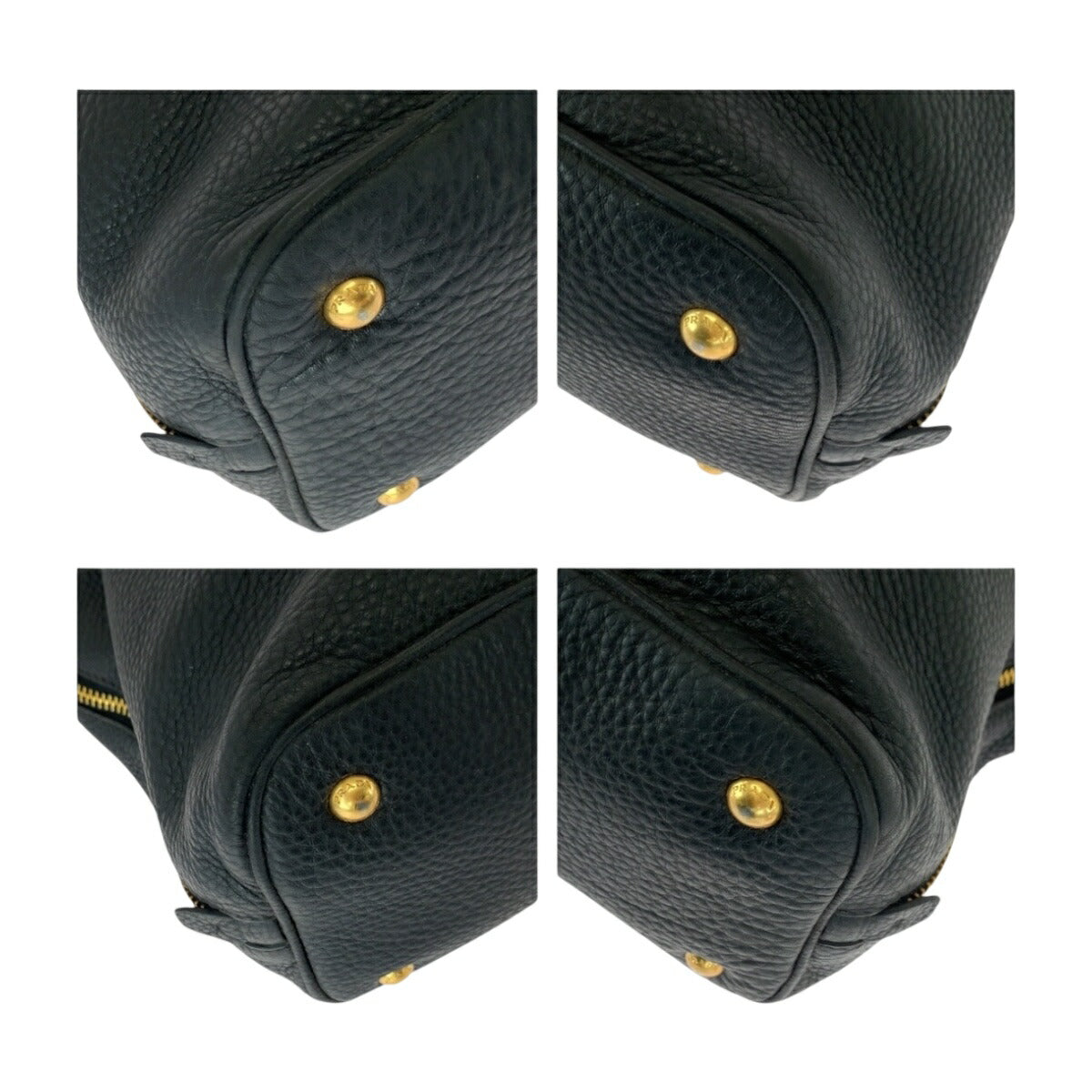 Prada Daino Handbag Leather Vitello Travel Bag Leather Handbag 2