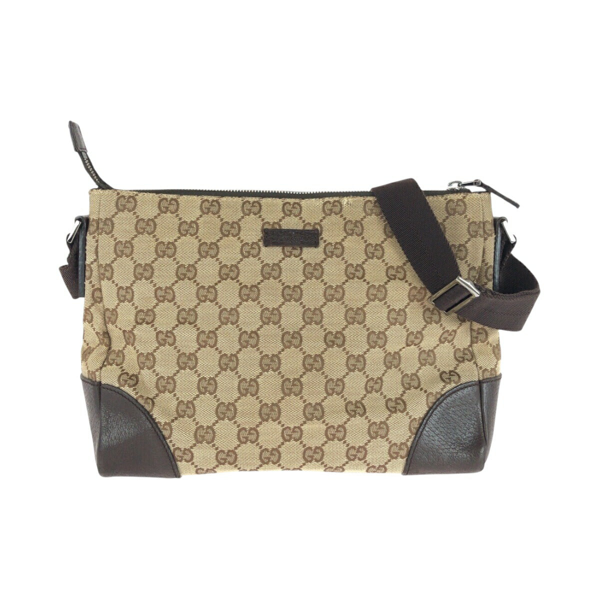 Gucci Shoulder Bag Leather Canvas Bag 38