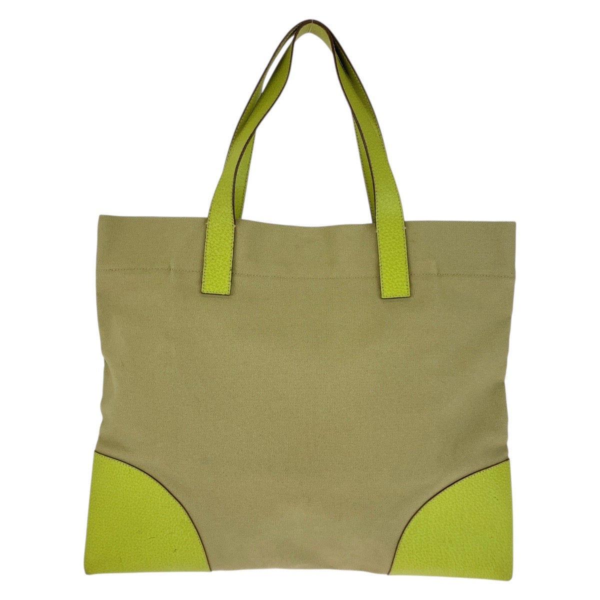 Tote Bag Silvermetal Triangle With Logo Canvas Beige