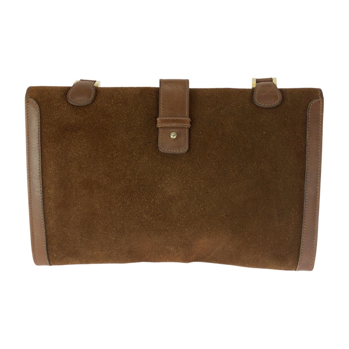 Gucci Metal Old Suede Brown Gold Shoulder Bag