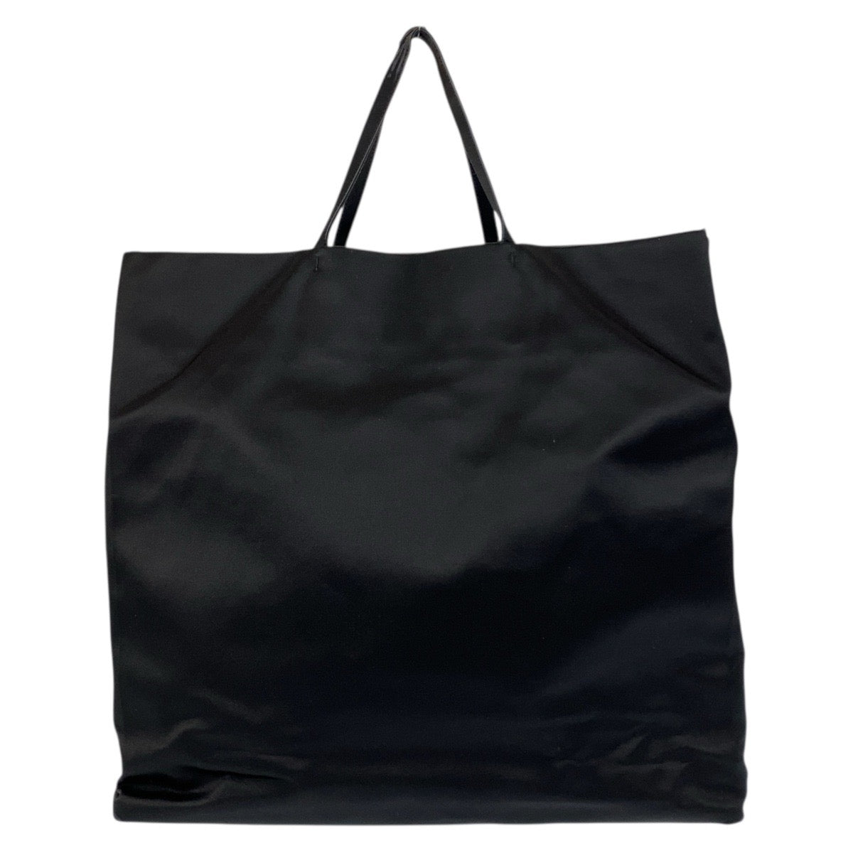 Tote Bag Silvermetal Triangle With Logo Satin Black