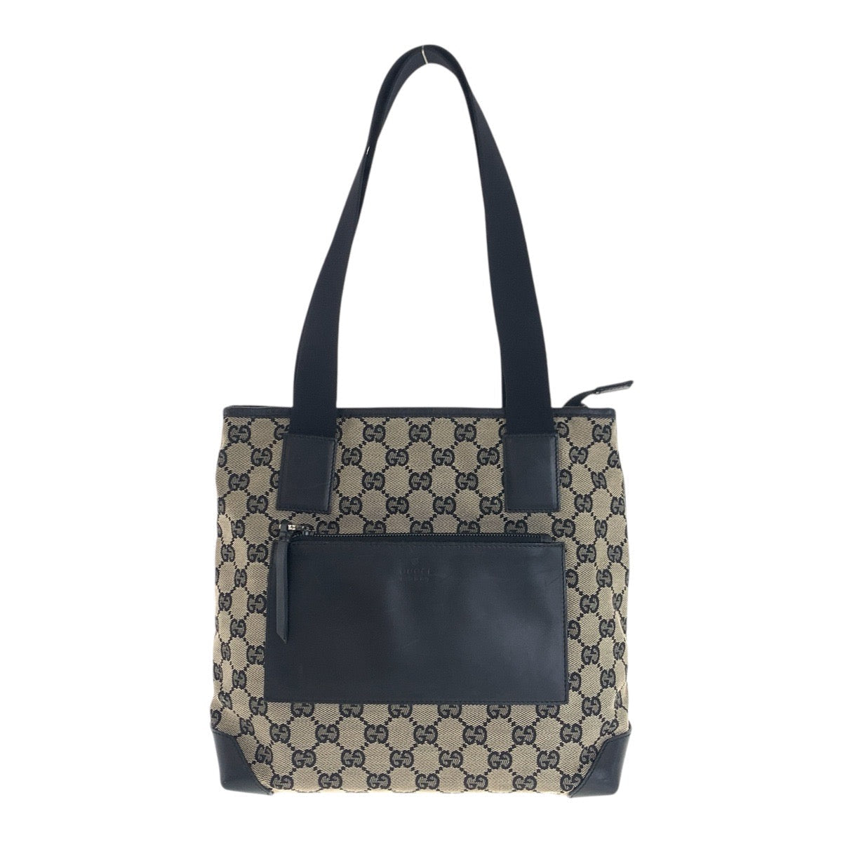 Gucci 019 GG Canvas Black Brown Beige Tote Bag