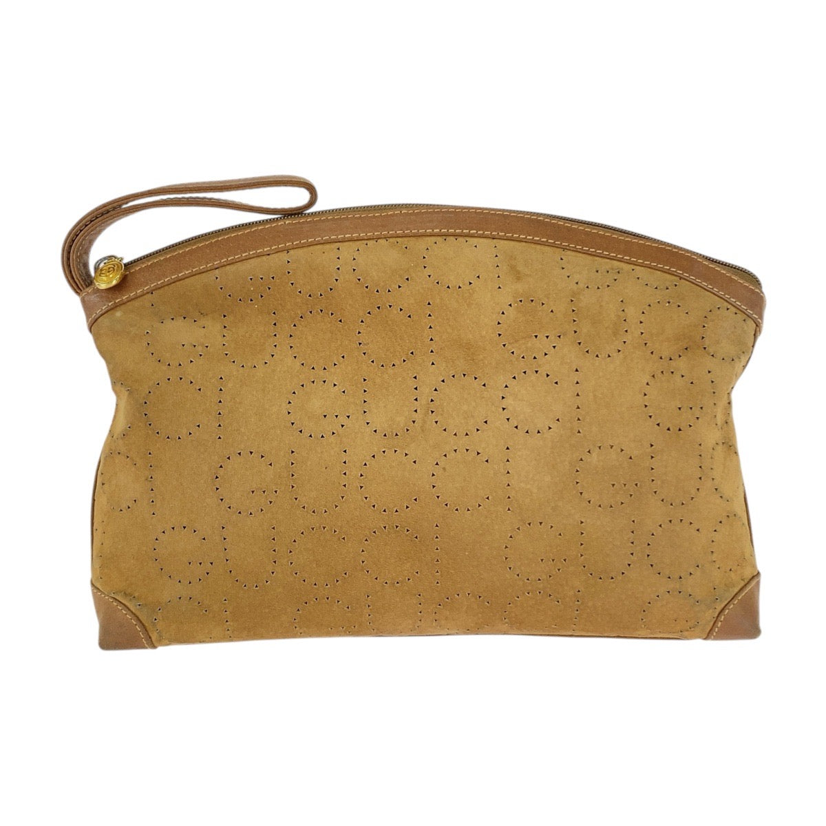Gucci Clutch Bag Leather Suede