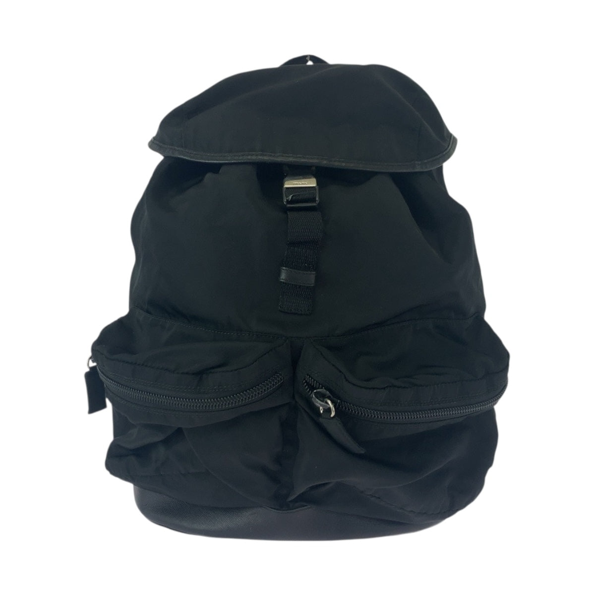 Backpack Test Triangle With Handbag Nylon Black