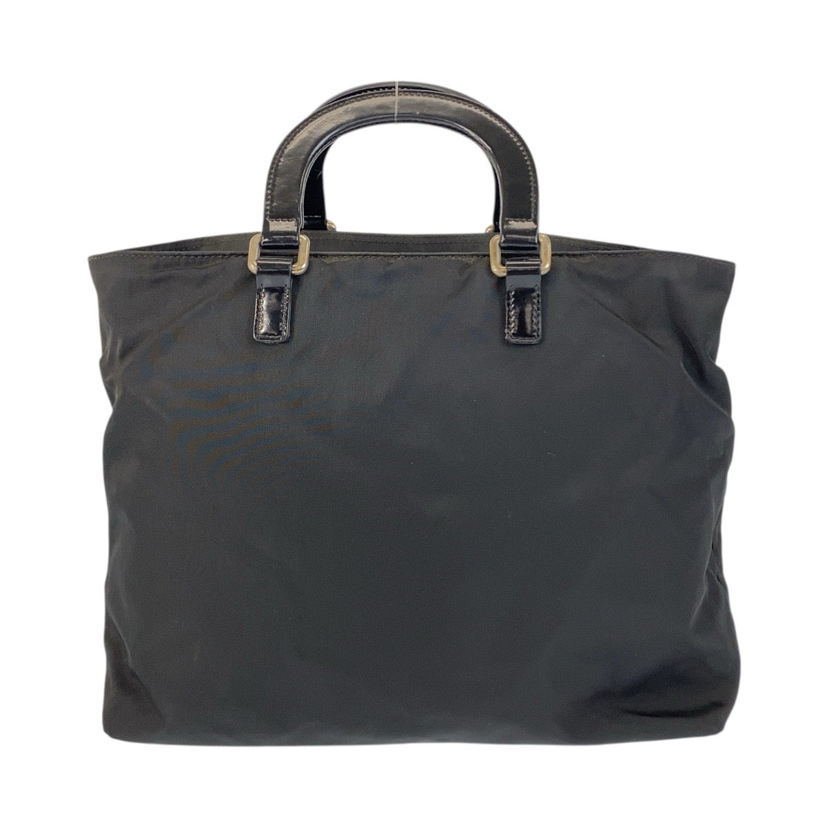 Tote Bag Silvermetal Test Logo Nylon Black