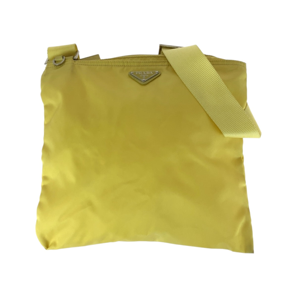 Shoulder Bag Yellow Silvermetal Test Triangle With Nylon