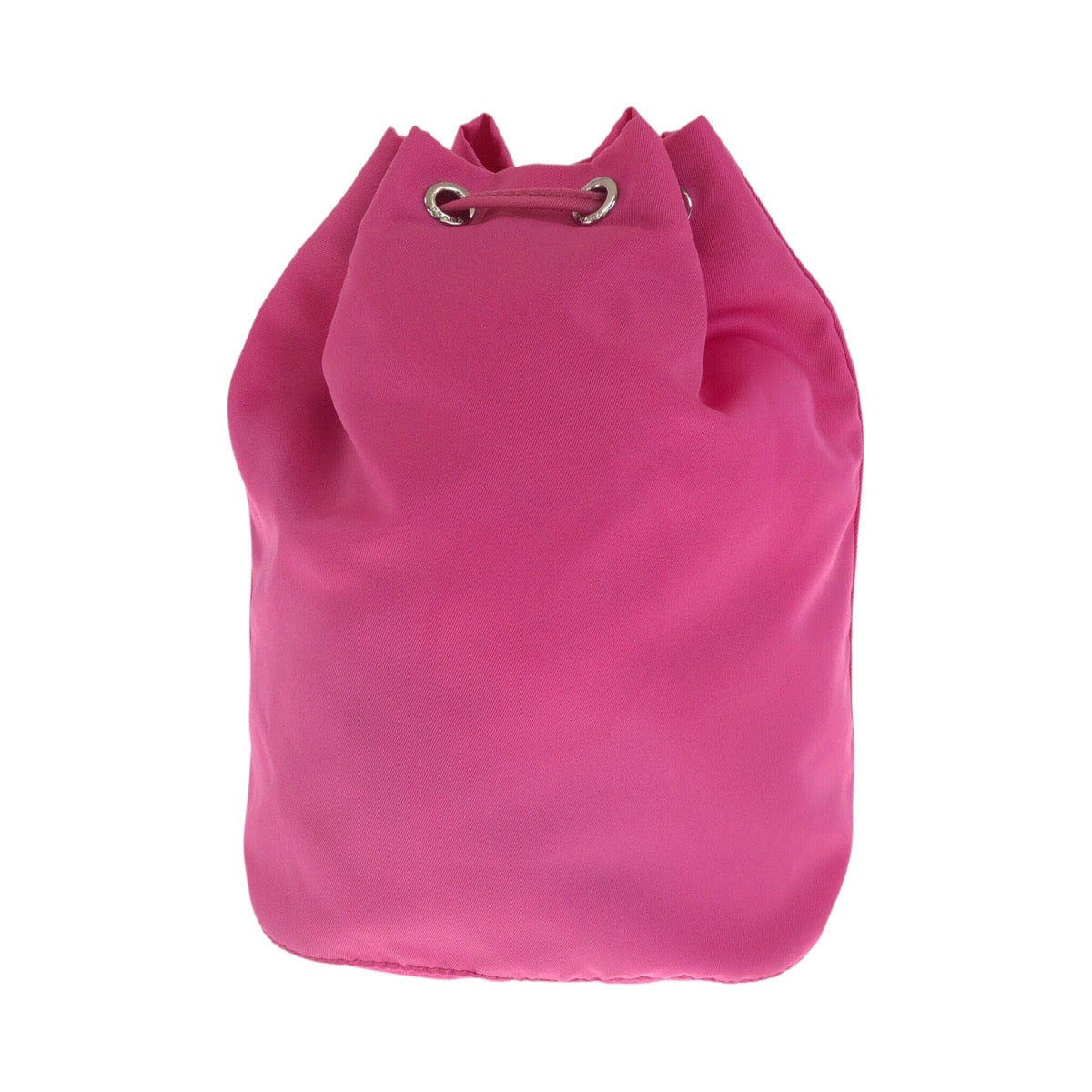 Pouch Silvermetal Triangular Logo Handbag Nylon Pink Travel Bag