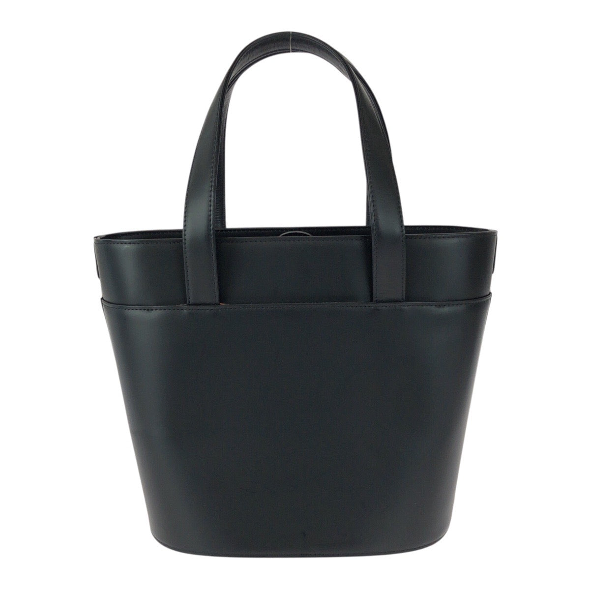 Burberry Tote Bag Nova Check Leather Black Silver