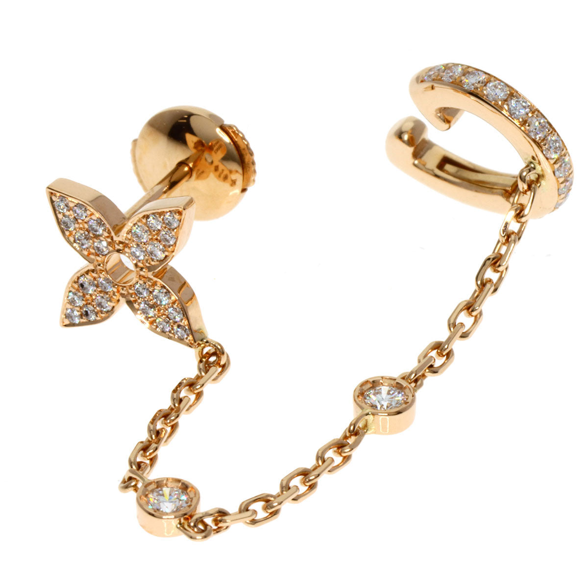 Louis Vuitton 18K Ear cuff Ideal Blossom Pink Gold Jewelry