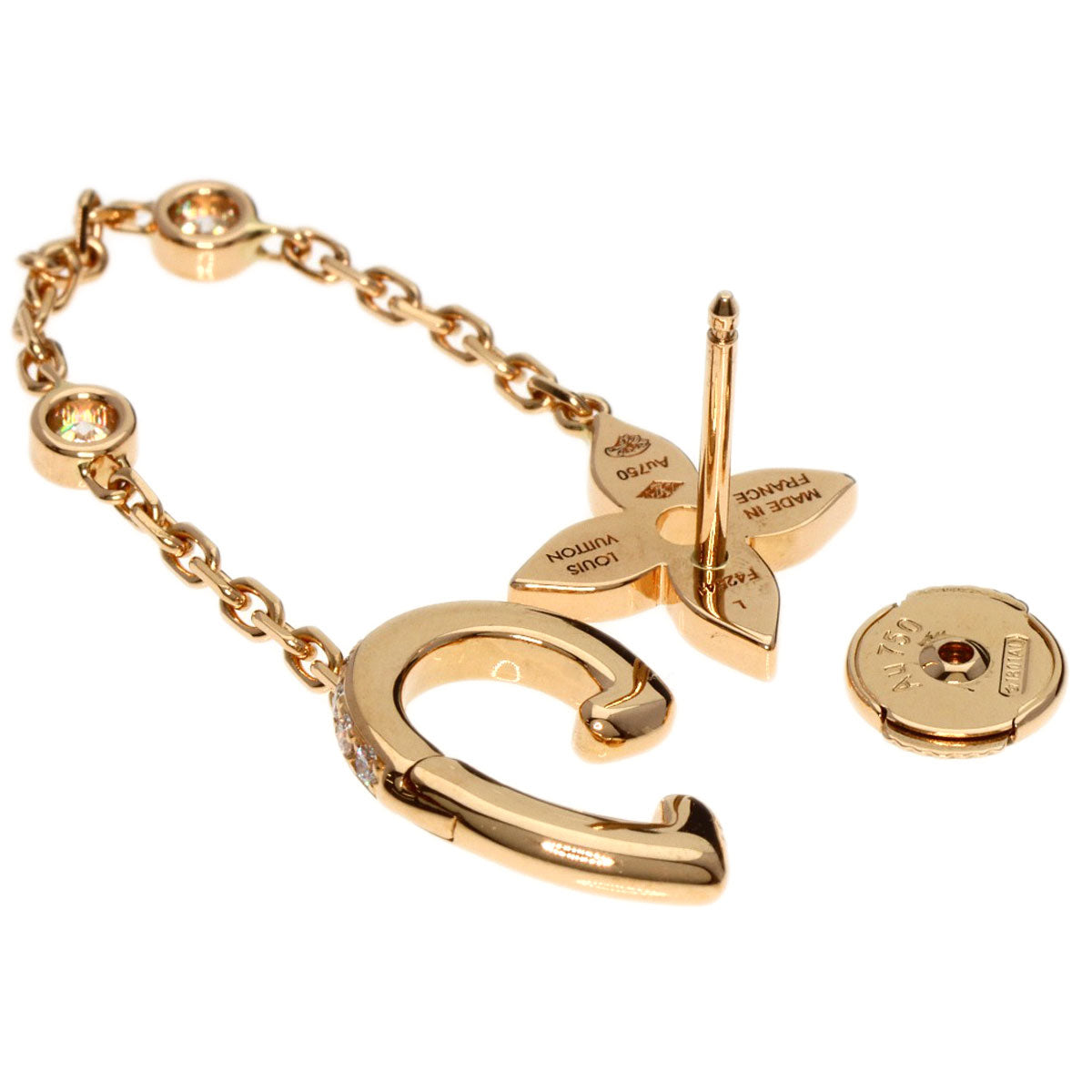 Louis Vuitton 18K Ear cuff Ideal Blossom Pink Gold Jewelry