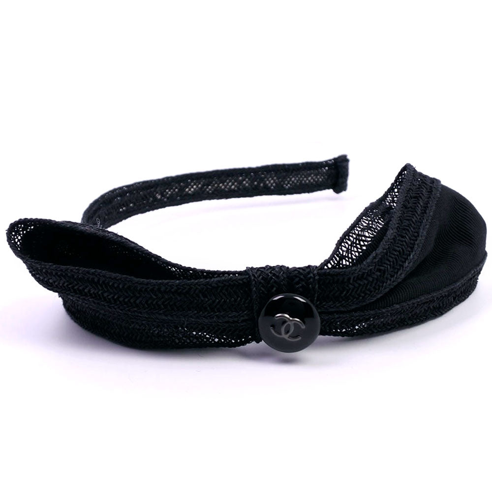 CHANEL Other accessories straw black Katyusha Women  