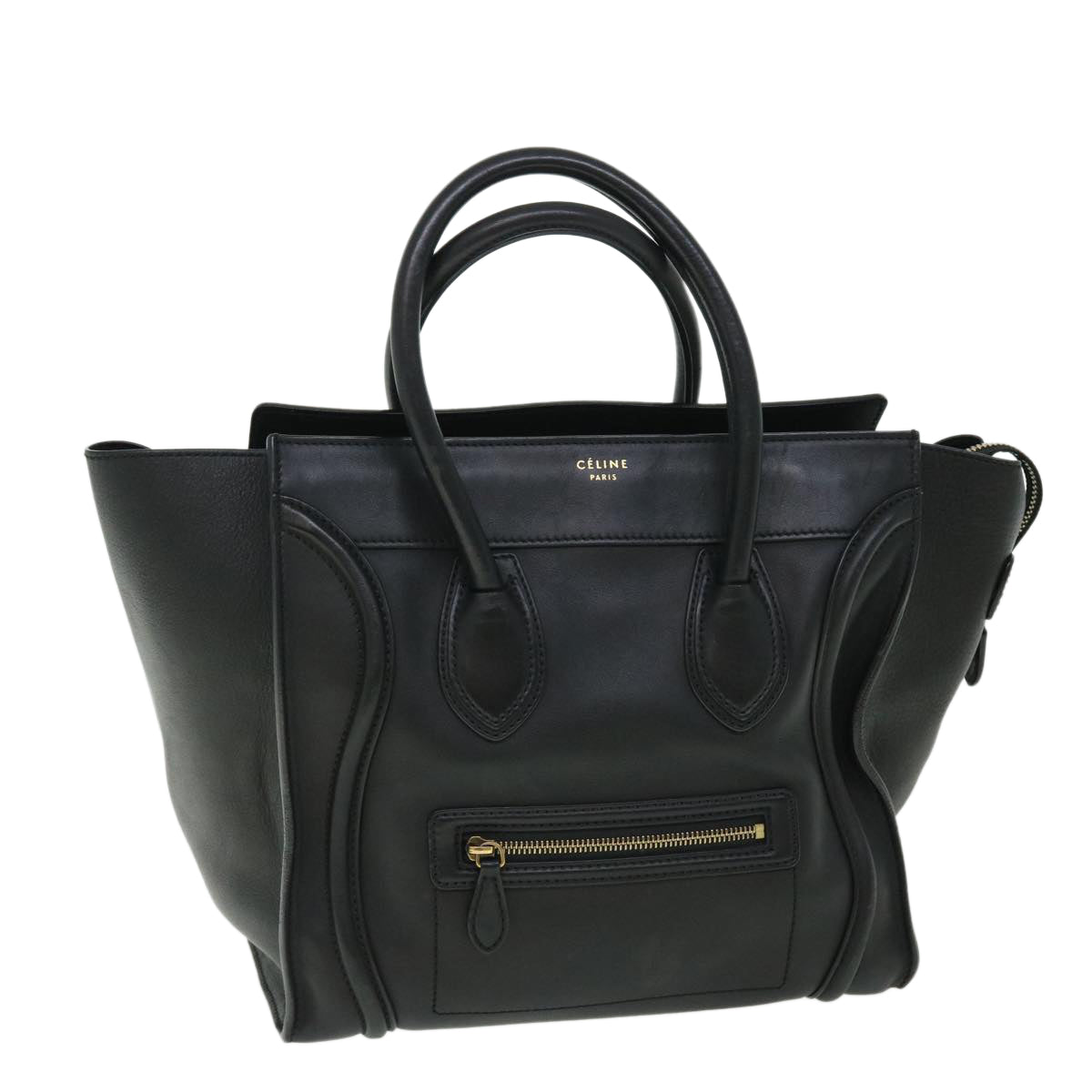 Luxury Luggage Hand Bag Leather Black Travel Bag