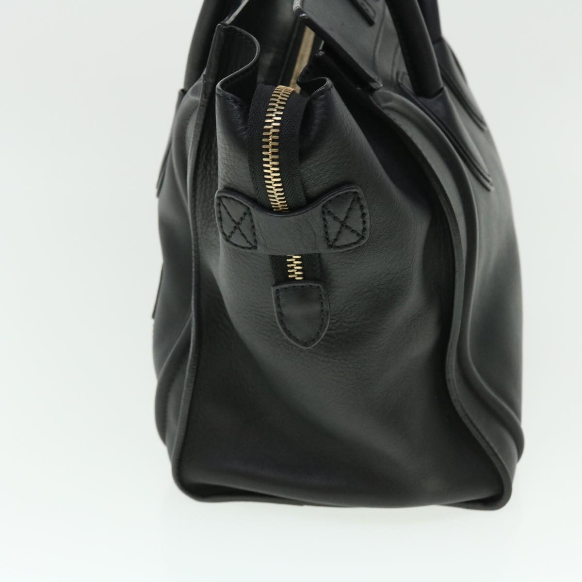 Luxury Luggage Hand Bag Leather Black Travel Bag