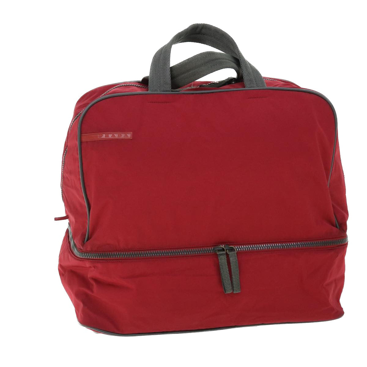Prada Sports Hand Bag Auth Nylon Red Travel Bag